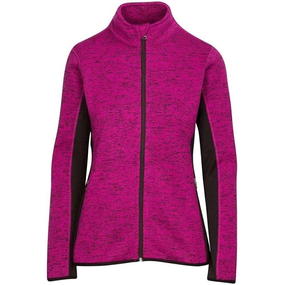 Andre Marc New York fuchsia black slim flit long sleeve full zip jacket Small